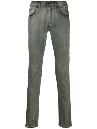 Grey Men's Armani Emporio Slim Fit Jeans | ZZD27F7