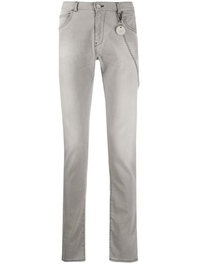 Grey Men's Armani Emporio Straight Cut Jeans | WWX1SAE