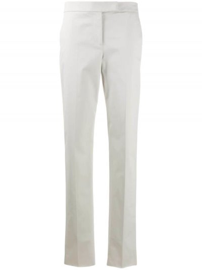 Grey Women's Giorgio Armani Straight Leg Tailored Pants Pants | ZFX8IET