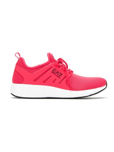 Pink Women's Ea7 Emporio Armani Lace Up Sneakers | LEVYT73