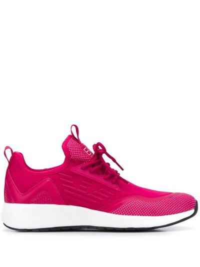 Pink Women's Ea7 Emporio Armani Mesh Panel Sneakers | U78SM8P