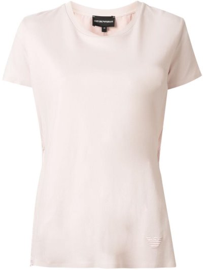 Pink Women's Armani Emporio Elasticated T Shirts | 4Y7ELRW