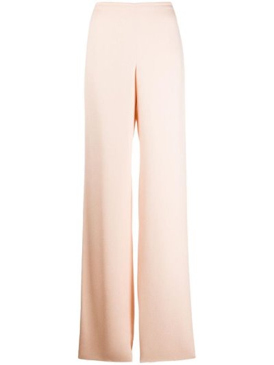 Pink Women's Armani Emporio Plain Flared Pants | A8OBTPR