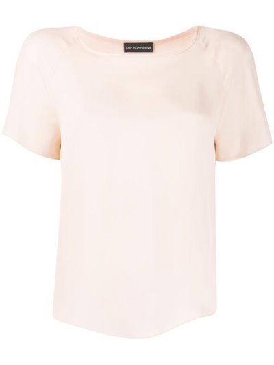 Pink Women's Armani Emporio Short Sleeve Blouse | 4T5C40T