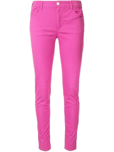 Pink Women's Armani Emporio Stretch Skinny Jeans | L8VCKXR