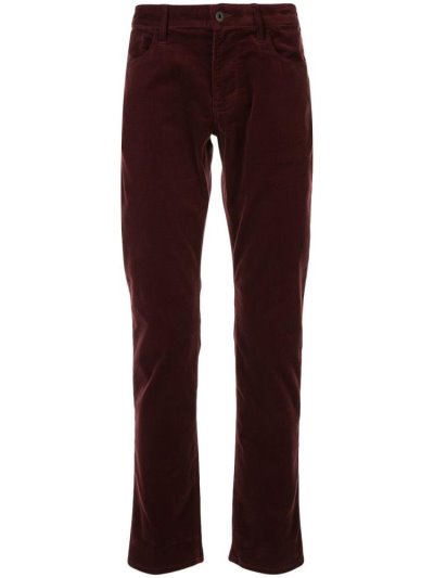 Red Men's Armani Emporio Relaxed Fit Straight Leg Pants | MHCPZ40