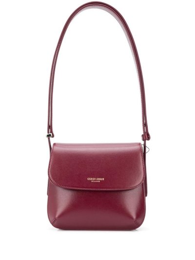 Red Women's Giorgio Armani Logo Shoulder Bags | YOHM4AM