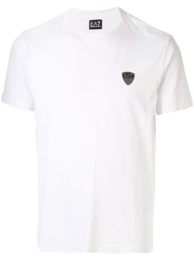 White Men's Ea7 Emporio Armani Printed Logo T Shirts | AAJKQ9H