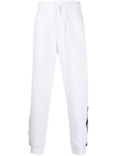 White Men's Armani Emporio Side Panel Track Pants | ZQ0KYJ3