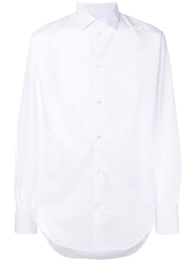 White Men's Giorgio Armani Classic Formal Shirts | H06IZ5O