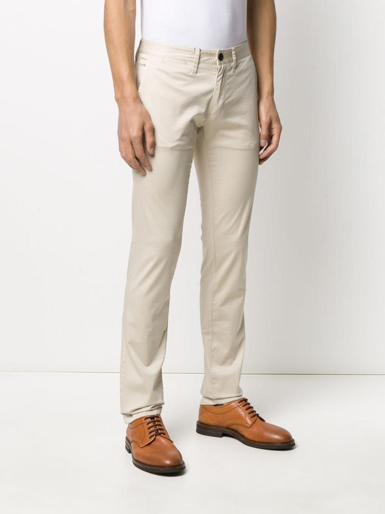 Beige Men's Armani Emporio Slim Fit Pants | GUKFVQ2