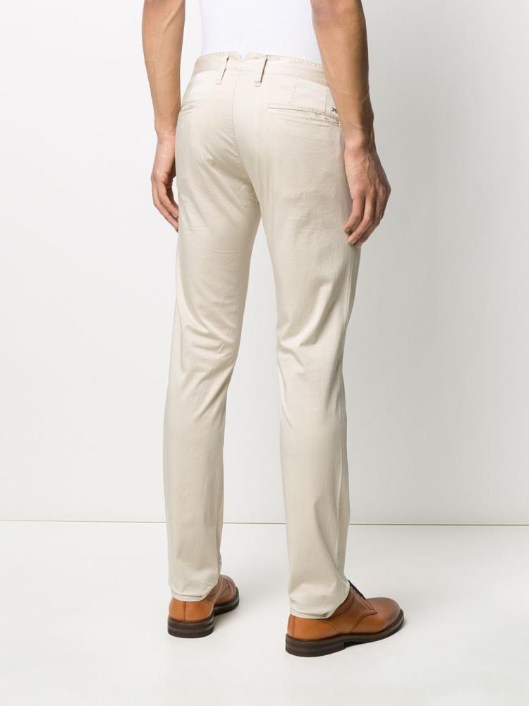 Beige Men's Armani Emporio Slim Fit Pants | GUKFVQ2