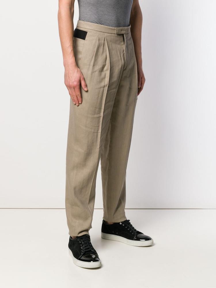 Beige Men's Giorgio Armani Loose Fit Chinos | WTOOPQ0