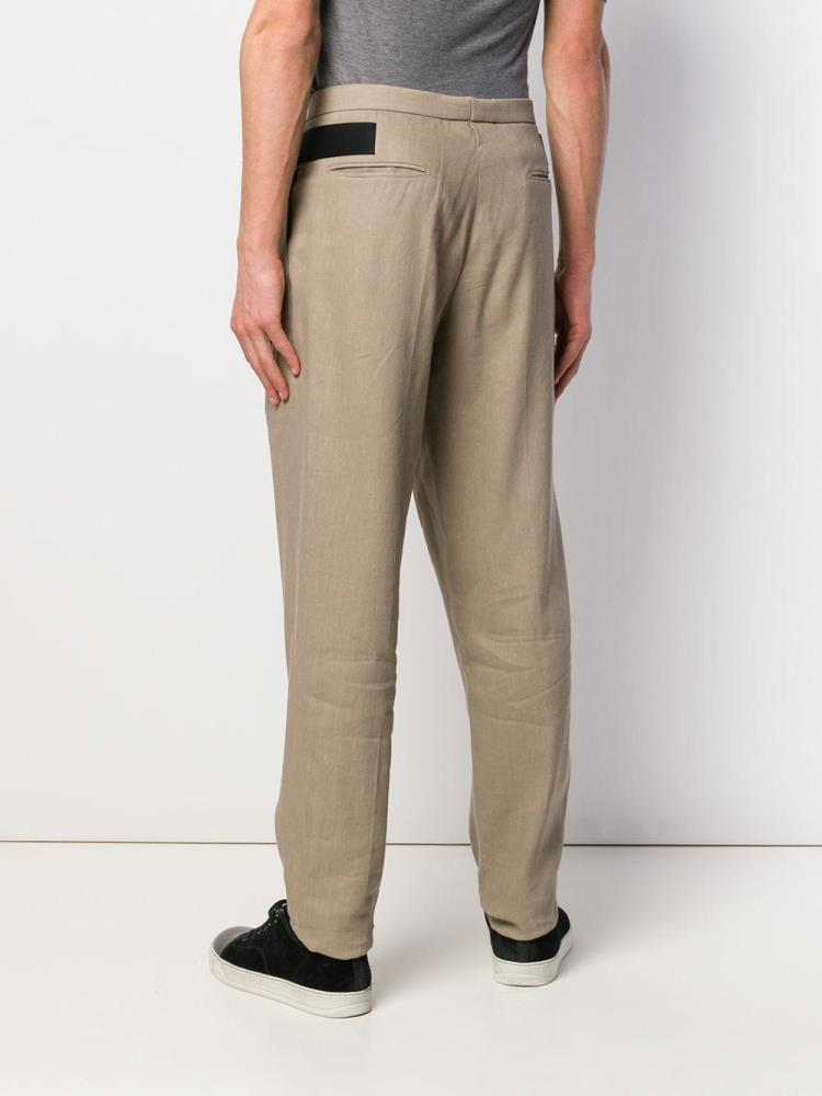 Beige Men's Giorgio Armani Loose Fit Chinos | WTOOPQ0