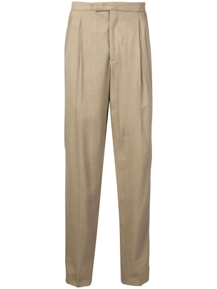 Beige Men\'s Giorgio Armani Loose Fit Chinos | WTOOPQ0