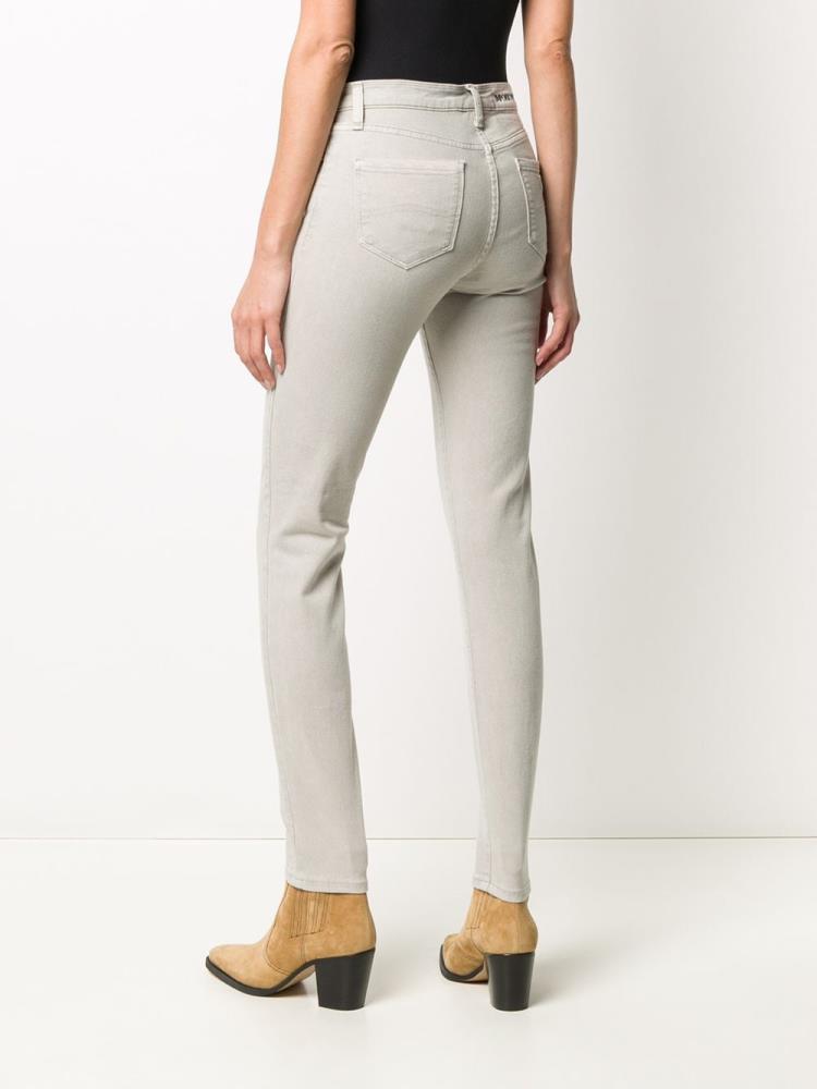 Beige Women's Armani Emporio High Waist Skinny Jeans | LH7R889