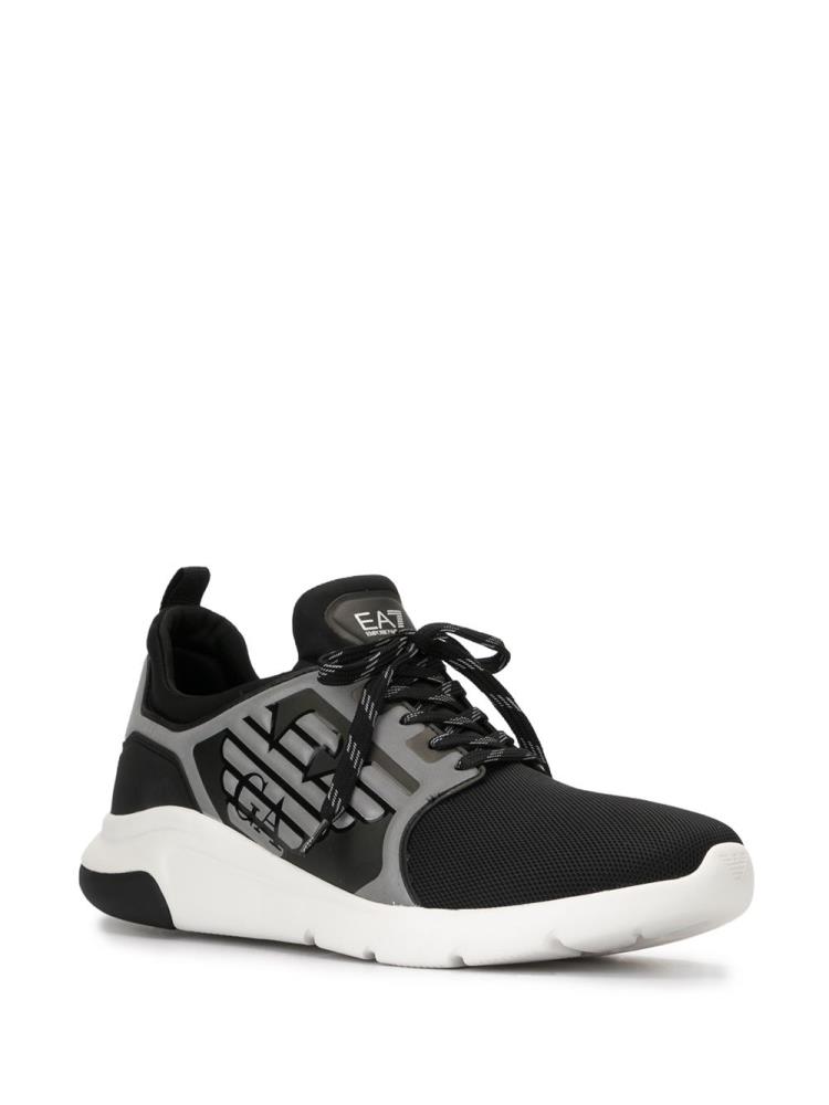 Black / Grey Men's Ea7 Emporio Armani A Racer Reflex Sneakers | 2Q7BB3E