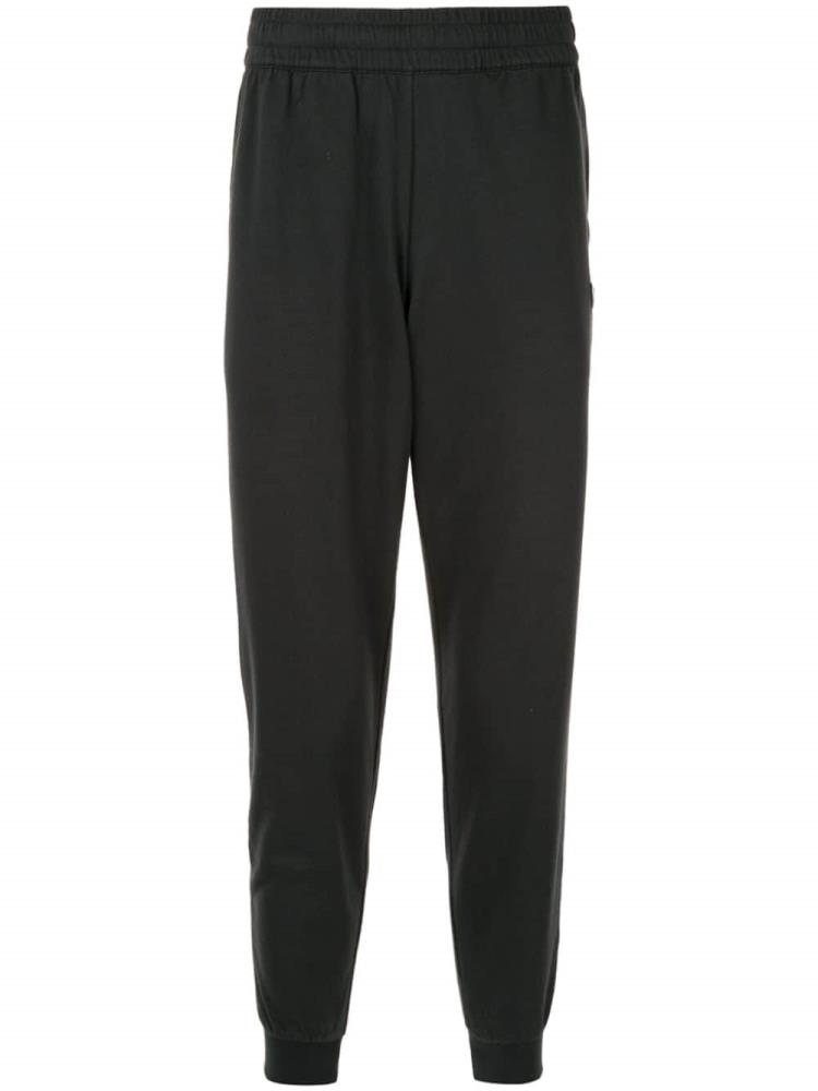 Black Men\'s Ea7 Emporio Armani Logo Track Pants | 1V469Q4