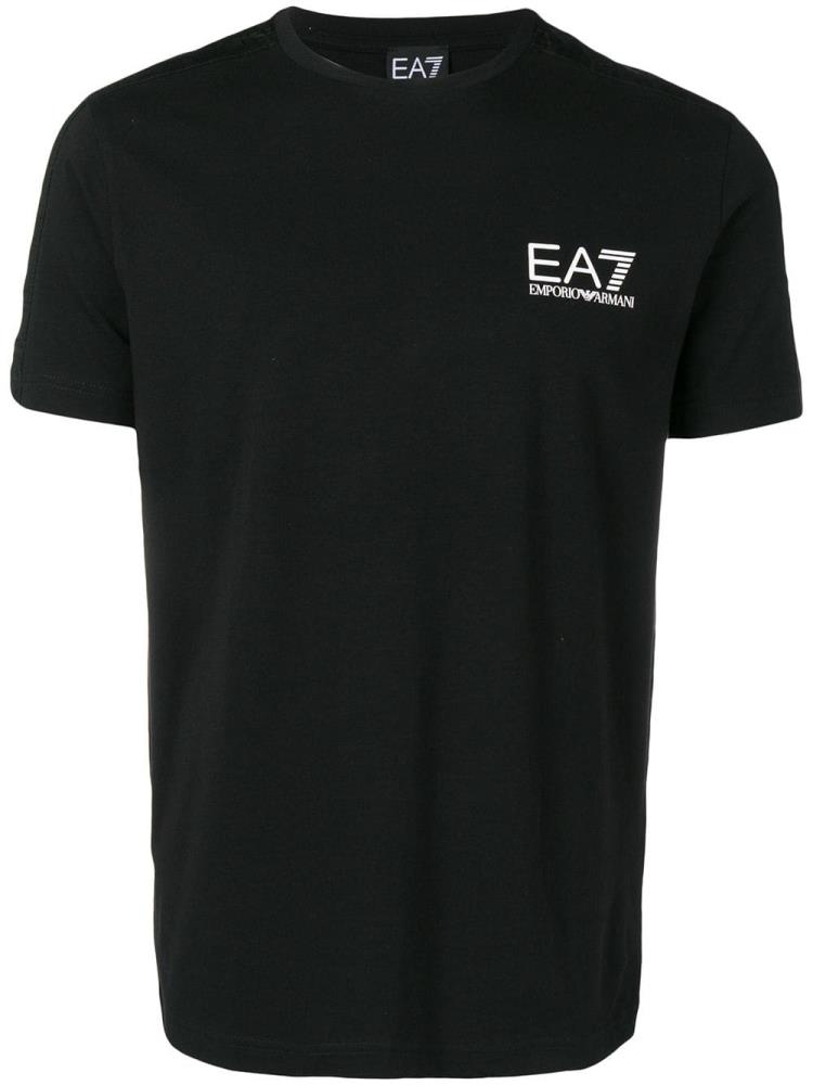 Black Men\'s Ea7 Emporio Armani Logo Print T Shirts | G114MQW