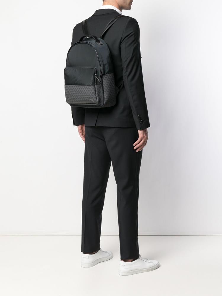 Black Men's Armani Emporio Classic Backpacks | 9TKT3ZV