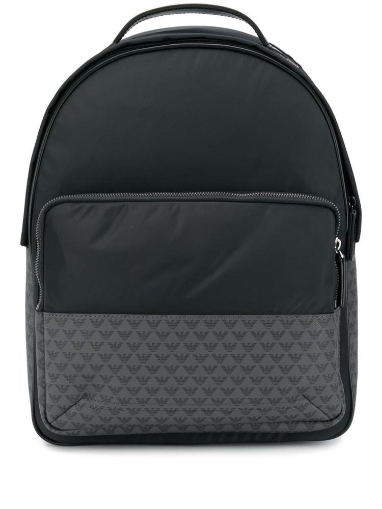 Black Men\'s Armani Emporio Classic Backpacks | 9TKT3ZV