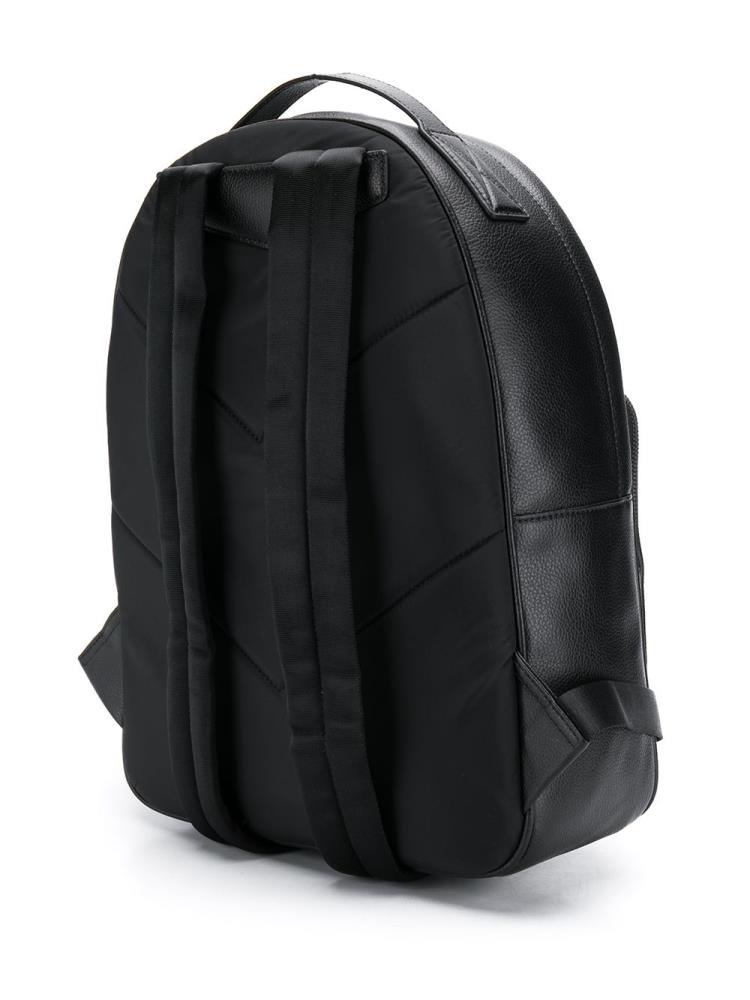 Black Men's Armani Emporio Classic Backpacks | C3IP2R9