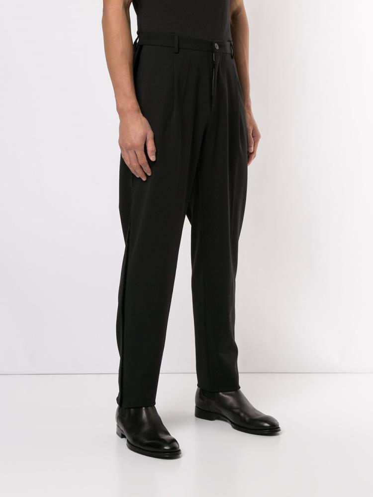 Black Men's Armani Emporio Classic Tailored Pants Pants | MFEFFYP