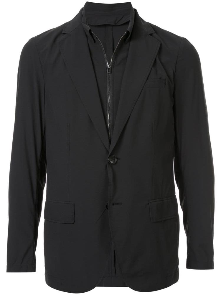 Black Men\'s Armani Emporio Double Layer Blazers | KTRWX6S