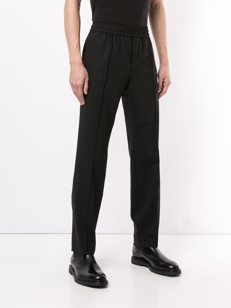 Black Men's Armani Emporio Elasticated Waist Pants | STOZ0KR