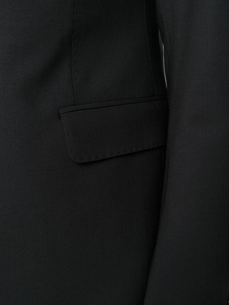 Black Men's Armani Emporio Fitted Two Piece Suits | ZNNYOF1