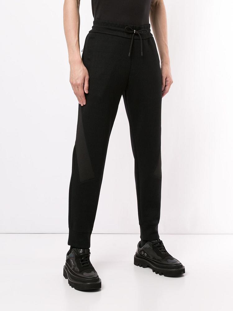 Black Men's Armani Emporio Jersey Drawstring Track Pants | BS98PXZ