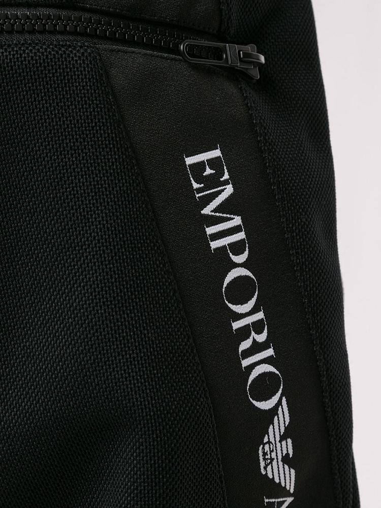 Black Men's Armani Emporio Jersey Drawstring Track Pants | BS98PXZ