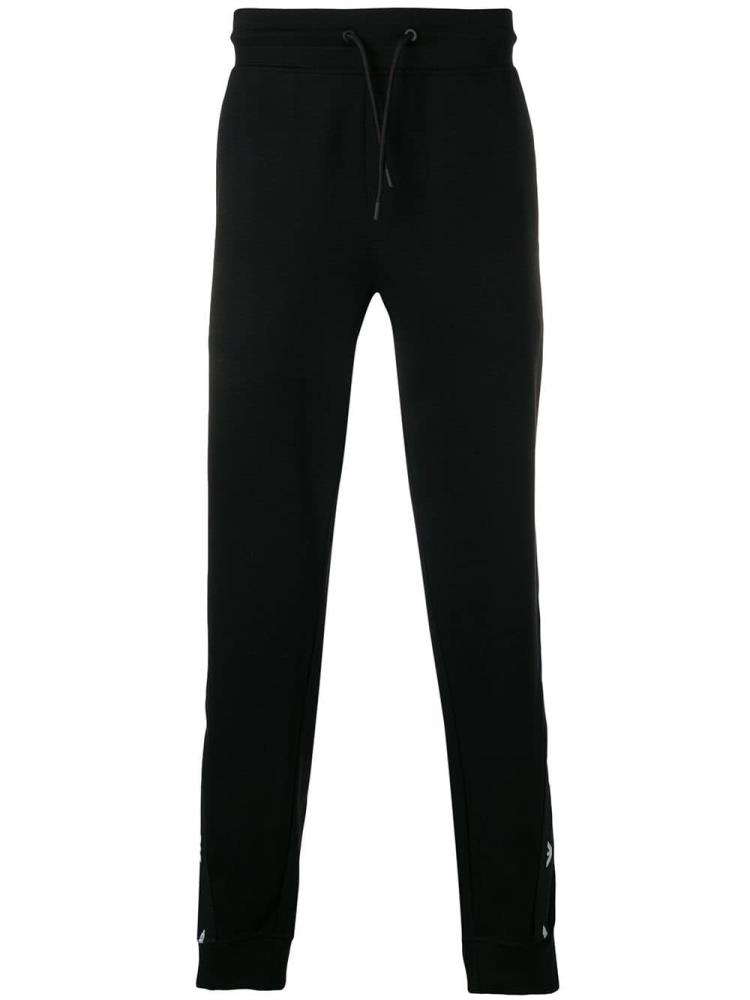 Black Men\'s Armani Emporio Logo Detail Track Pants | IZNGT9M