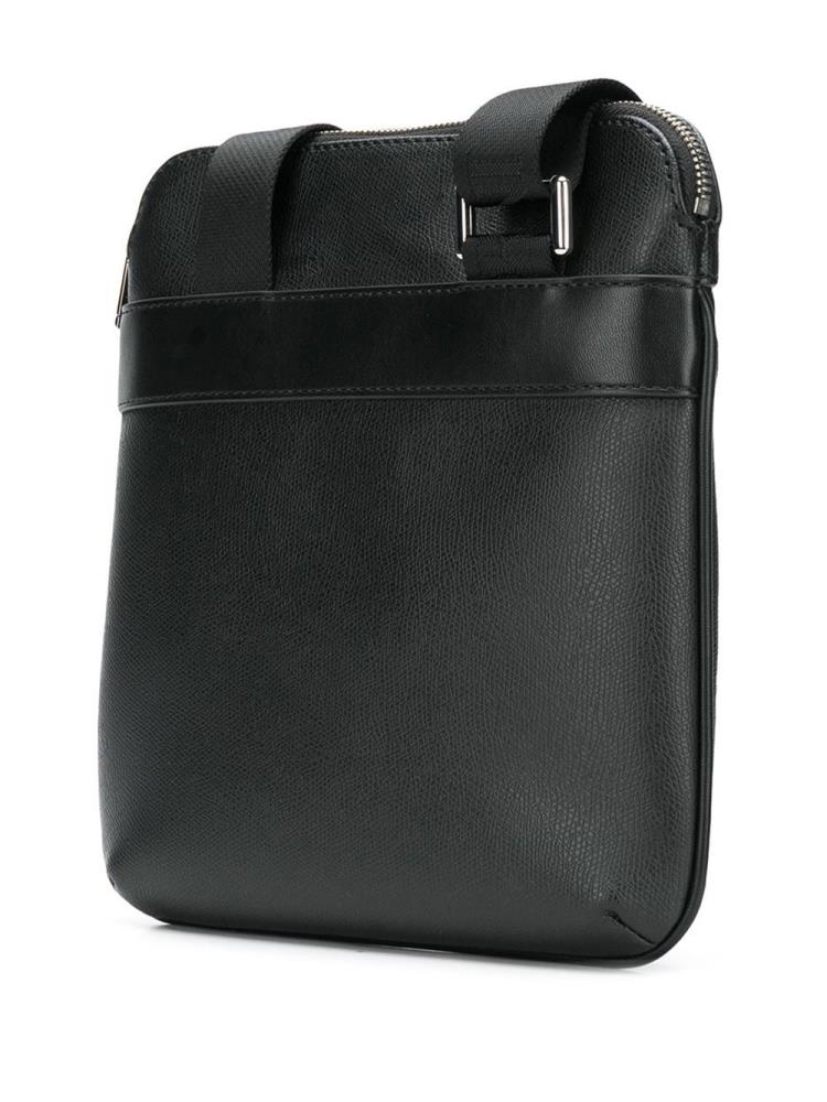 Black Men's Armani Emporio Logo Messenger Bags | VUMGG5P