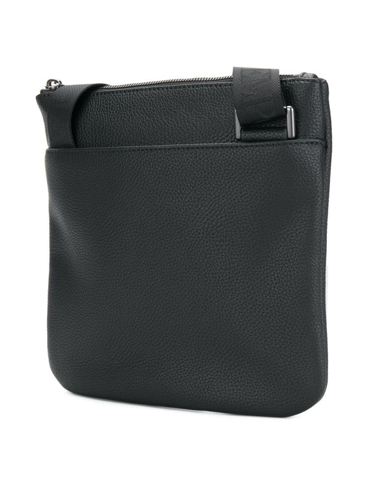 Black Men's Armani Emporio Logo Shoulder Bags | KL4A3VM