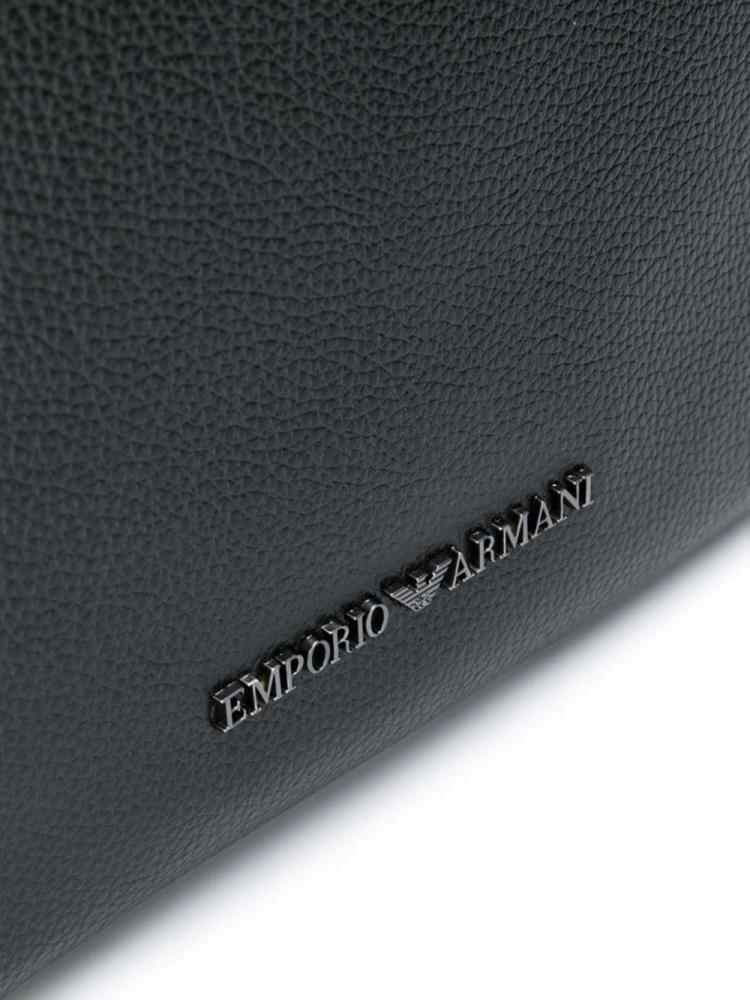 Black Men's Armani Emporio Medium Messenger Bags | QFNU7UD