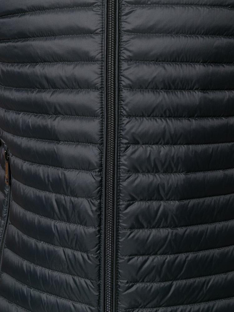 Black Men's Armani Emporio Padded Zip Up Gilet Vest | 2WF5SVQ