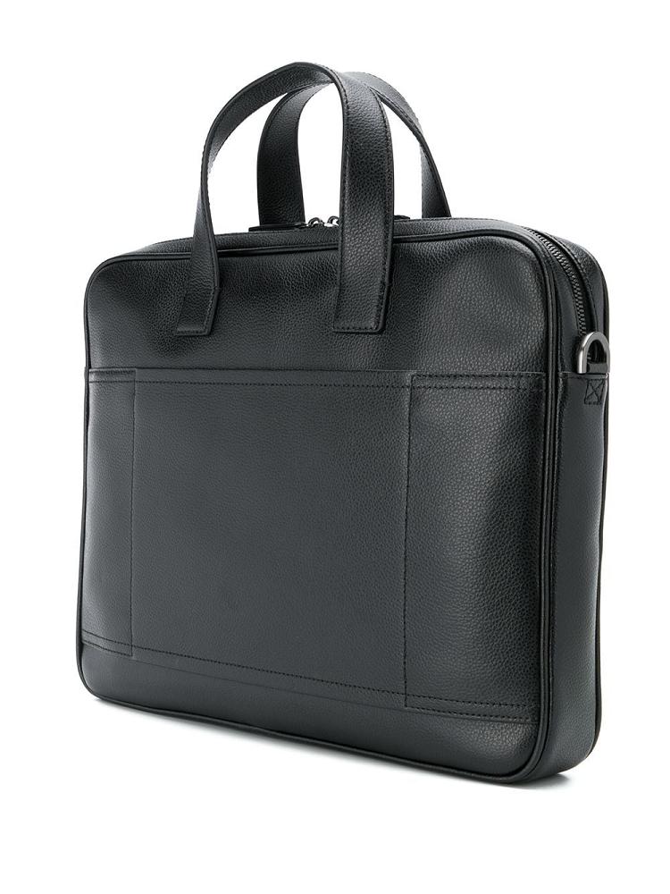 Black Men's Armani Emporio Plain Briefcase | NB357GA