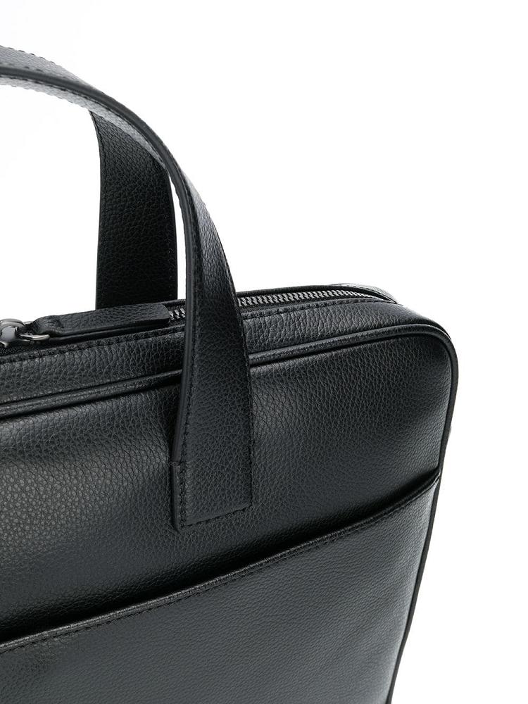 Black Men's Armani Emporio Plain Briefcase | NB357GA