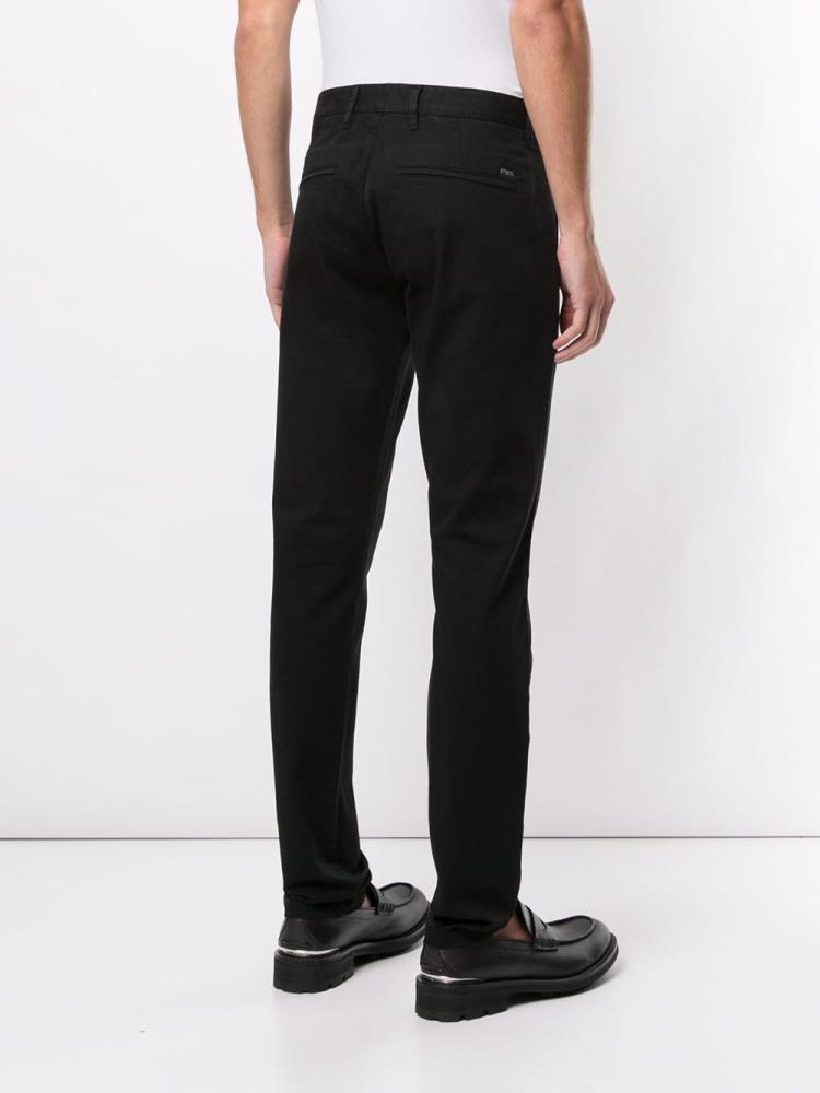 Black Men's Armani Emporio Plain Classic Chinos | UB9IHRT