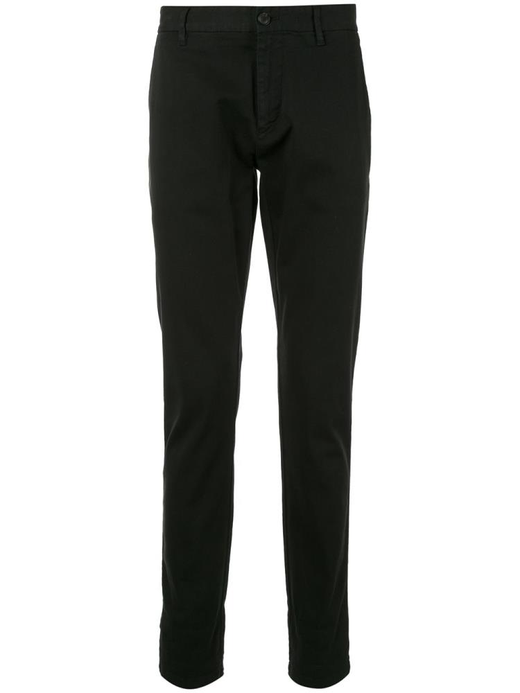 Black Men\'s Armani Emporio Plain Classic Chinos | UB9IHRT