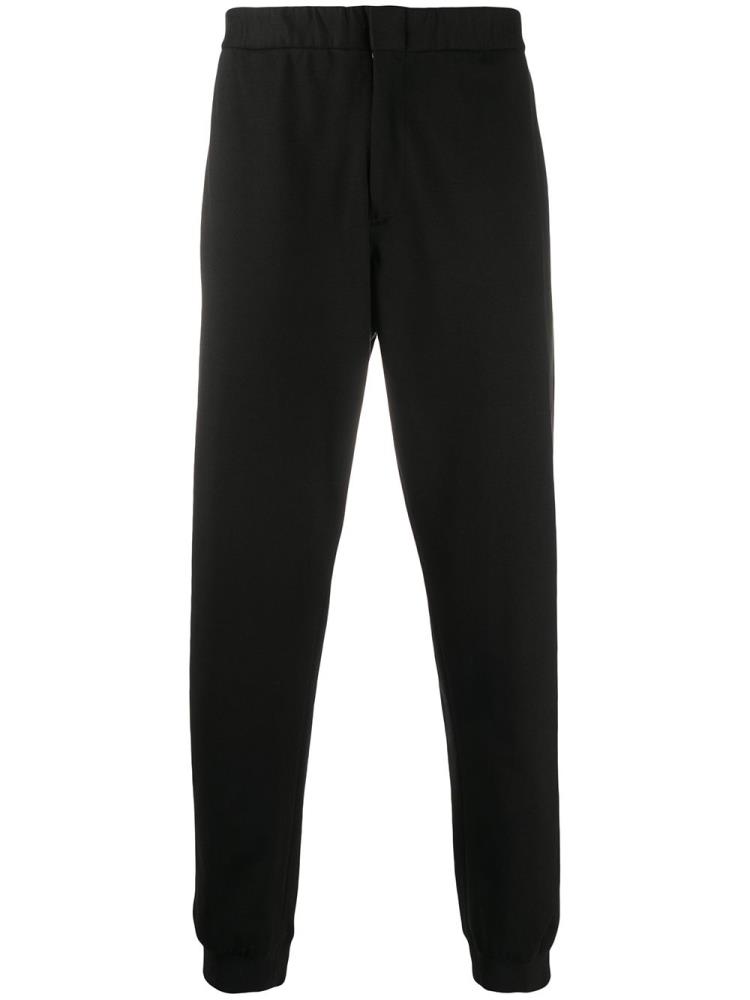 Black Men\'s Armani Emporio Relaxed Fit Cuffed Pants | 0SZBFDM