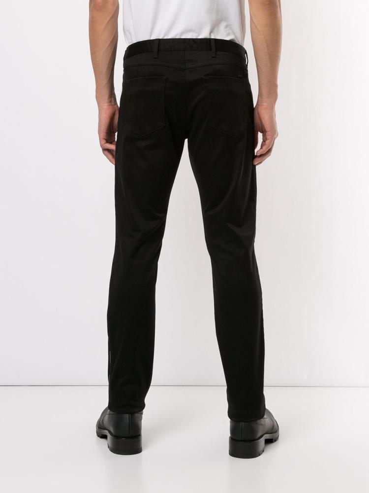 Black Men's Armani Emporio Slim Fit Pants | F0AWCT3