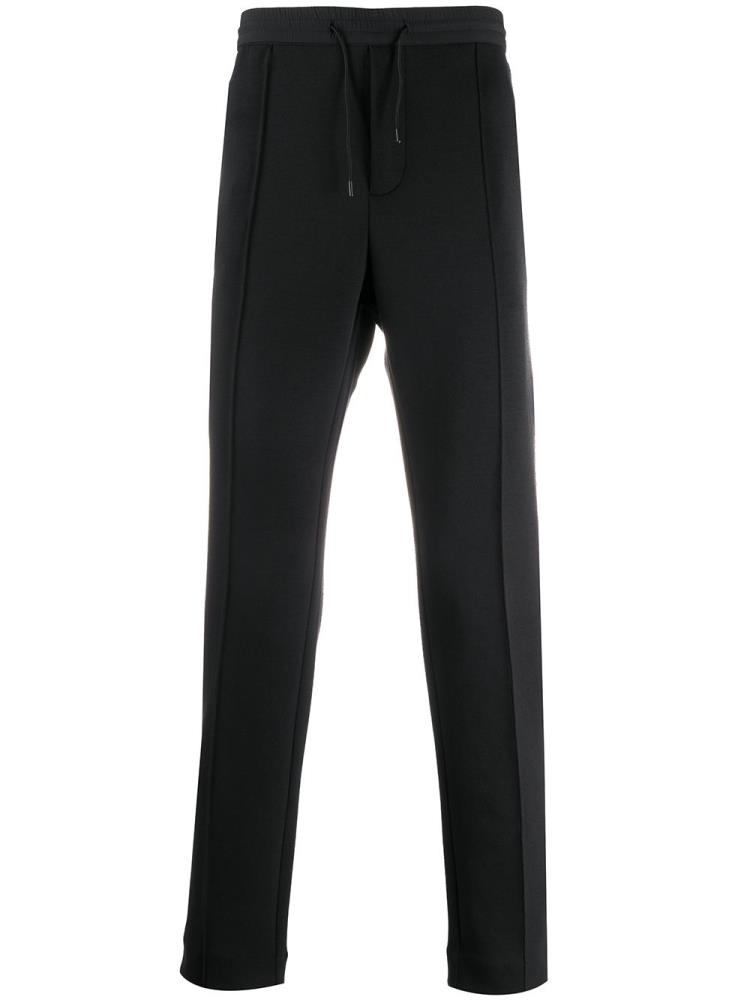 Black Men\'s Armani Emporio Slim Fit Drawstring Pants | T0692WN