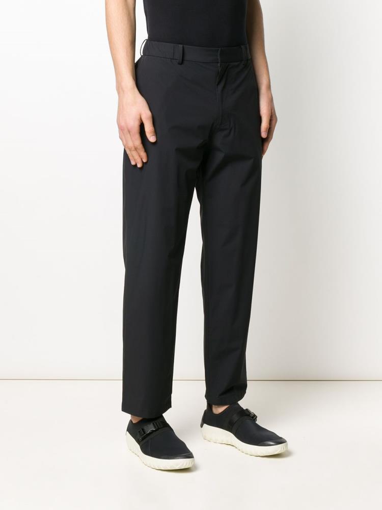 Black Men's Armani Emporio Straight Fit Pants | UD59ZMI