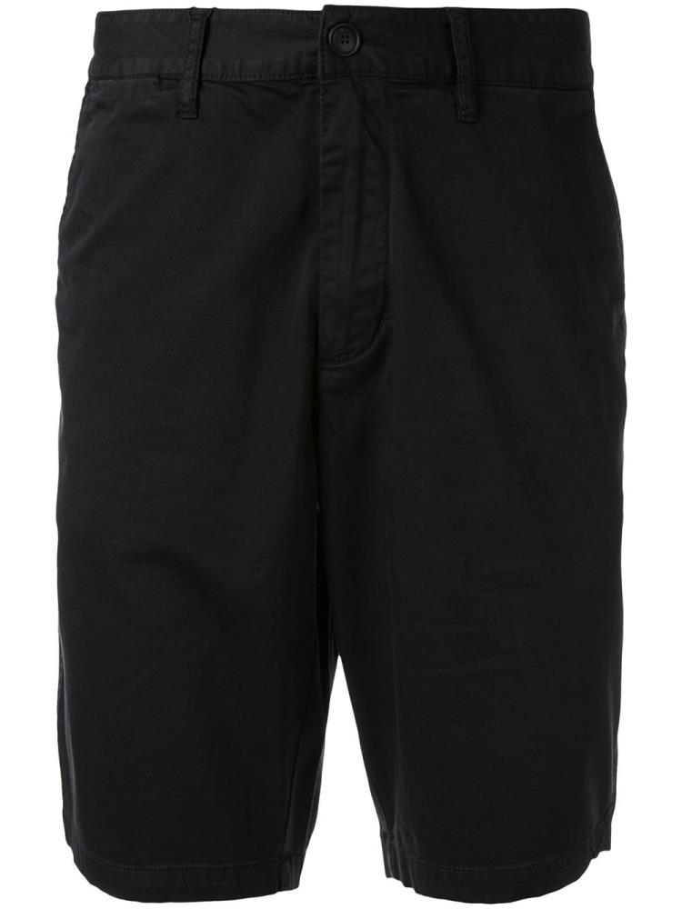 Black Men\'s Armani Emporio Straight Cut Bermuda Shorts Shorts | X4CEUV7