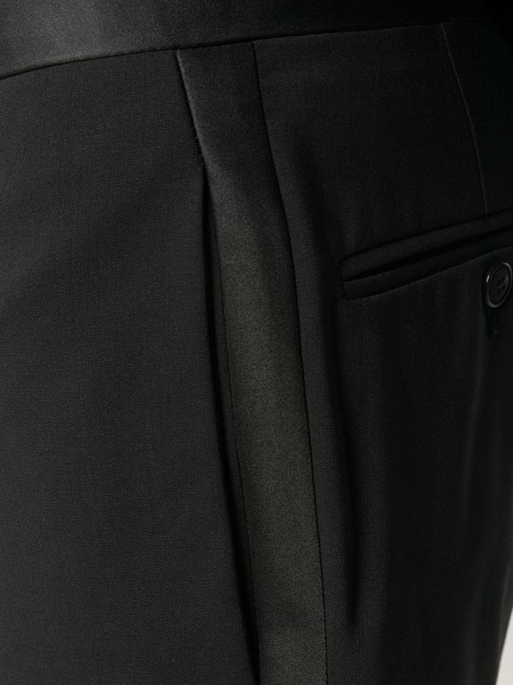 Black Men's Armani Emporio Stretch Wool Tuxedo Suits | G1L3IXK