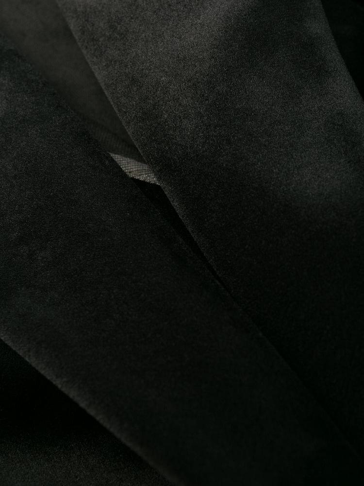 Black Men's Armani Emporio Tailored Velvet Blazers | H8EJJV6