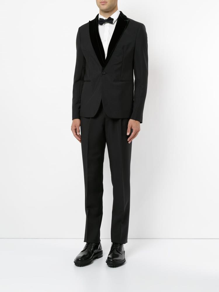 Black Men's Armani Emporio Two Piece Dinner Suits | 05ID3NP