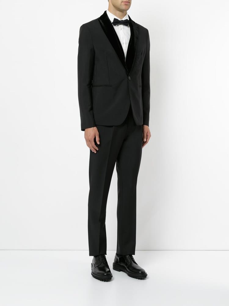 Black Men's Armani Emporio Two Piece Dinner Suits | 05ID3NP